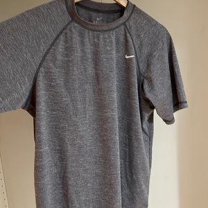 Gray Nike Dry-Fit short sleeve shirt